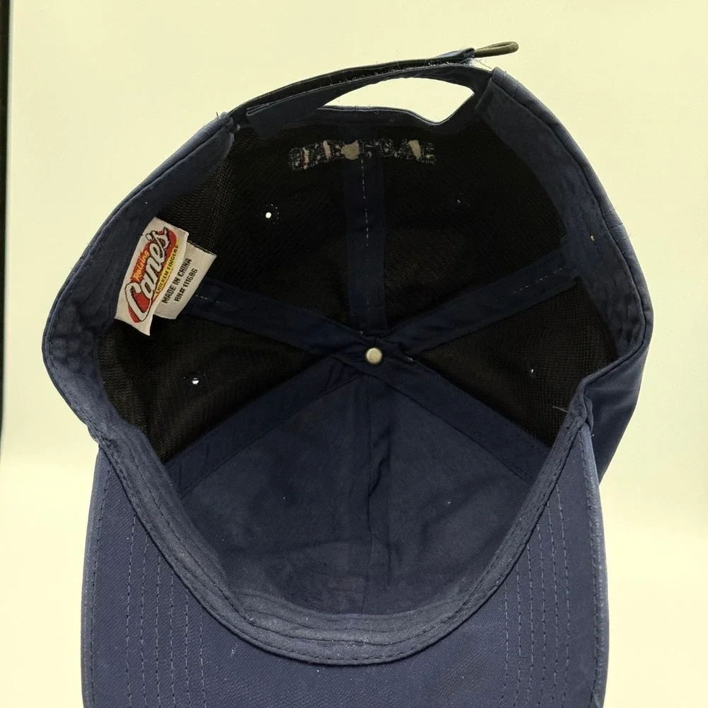 Raising Canes Hat Baseball Cap One Love Navy‎ Blue Adjustable Snapback RN 111686